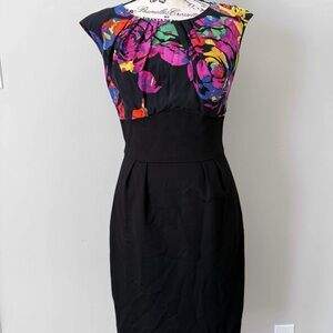 Trina Turk Floral Black Dress